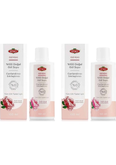 Otacı Doğal Gül Kürü Gül Suyu 2 x 150 ML