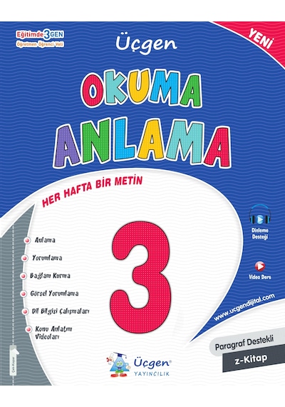Üçgen 2025 3. Sınıf Türkçe Okuma Anlama 36 Hafta