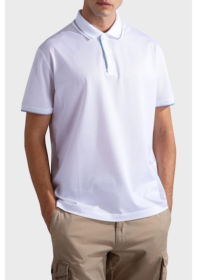 Paul & Shark Erkek Polo Yaka T Shirt 24411259 010 Beyaz Beyaz
