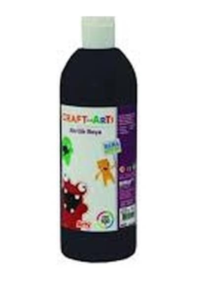 Craft And Arts Siyah Akrilik Boya 500 Ml