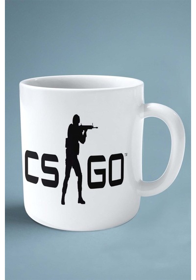 Counter Strike Cs 2 Csgo Oyun Baskılı Kupa Bardak Çift Taraflı Kişiye Özel Model 72 Çok Renkli