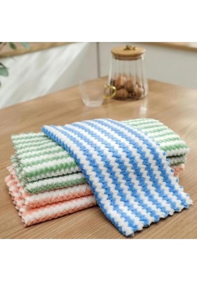Mikrofiber Yumuşak Dokulu Temizlik Bezi 30 30 Cm Mutfak Bezi Leke Tutmaz Koku Yapmaz Belirtilmemiş