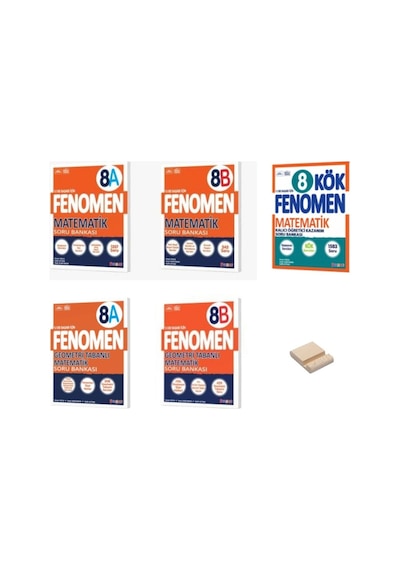 Lgs 8. Sınıf A - B Ve Kök Serisi Matematik Ve Geometri Tabanlı Matematik Soru Bankaları 5 Kitap