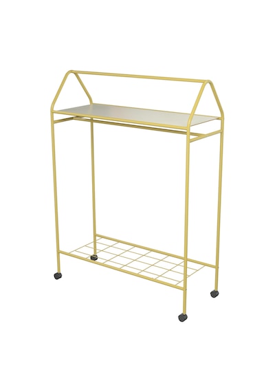 Metallica Concept Tekerlekli Home Hanger Askılık Ayaklı Askılık Gold Sarı