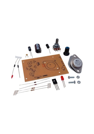 2n3055 İle Dc 0-12v 1a Ayarlı Güç Kaynağı Kendin Yap Hobi Devresi Dıy Lehimleme Kiti - Demonte Montesiz