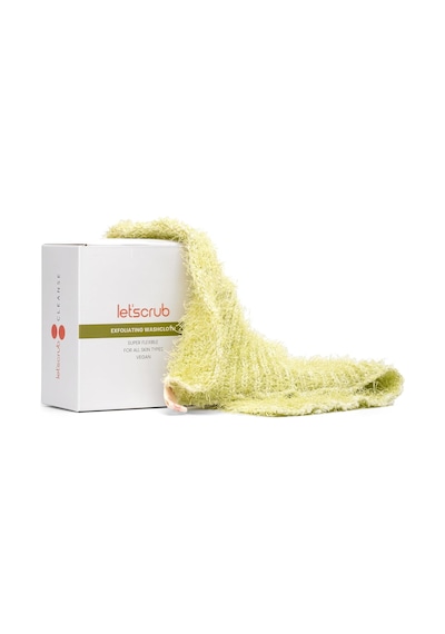 Lexroo Süper Esnek Yeşil Banyo Lifi Tüm Cilt Tiplerine Uygun Duş Lifi Unisex 20x30 Cm