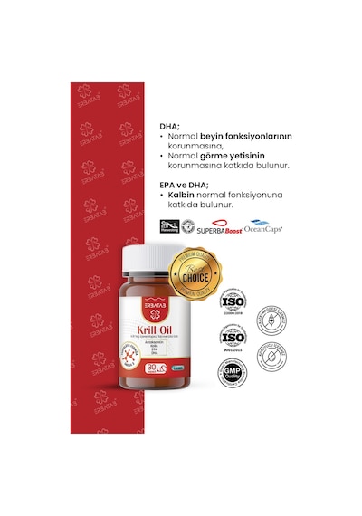 Erbatab Krill Oil 500 Mg 30 Kapsül