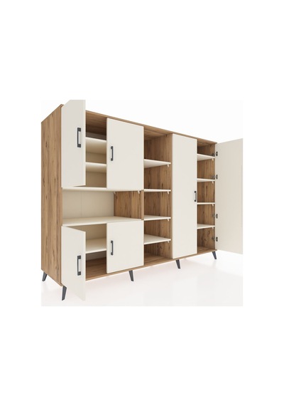 Kronos Dolap 13 Raflı 6 Kapaklı 220x59x163 Çam-aytaşı Çam-aytaşı Kronos Dolap 13 Raflı 6 Kapaklı 220x59x163 Çam-aytaşı Çam-aytaşı