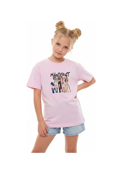 Sea Bubbles Manifest Kız Çocuk Tişört St10376 Pembe