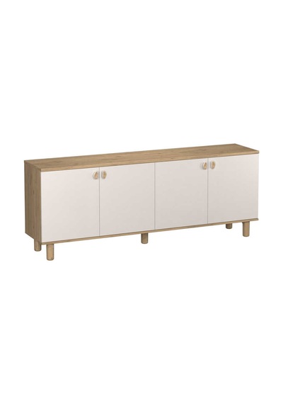Bohem 4 Kapaklı İç Çekmeceli Konsol - Florida Meşe/vizon 207x79x45 Cm Bohem 4 Kapaklı İç Çekmeceli Konsol - Florida Meşe/vizon 207x79x45 Cm