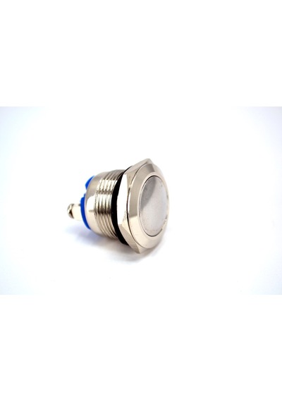 19mm Yaylı Metal Buton Işıksız 1no Bombeli Anahtar