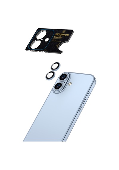Piili Imperium Apple iPhone Uyumlu 17 Safir Ar/af Lens Koruyucu Mavi