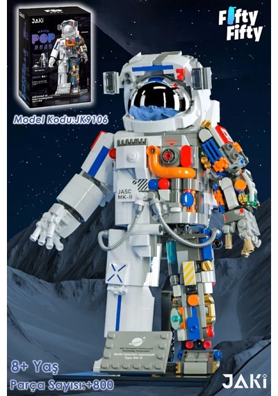 Jaki Space Serisi/astronot -jk9106 +800 Parça Oyuncak Yapım Seti
