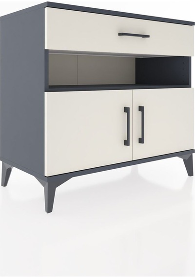 Hyperion Şifonyer 2 Raflı Tek Çekmeceli 2 Kapaklı 88x44x80 Antrasit-aytaşı Antrasit Hyperion Şifonyer 2 Raflı Tek Çekmeceli 2 Kapaklı 88x44x80 Antrasit-aytaşı Antrasit