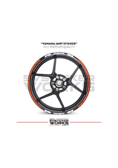 Yamaha Jant Sticker Seti Yüksek Kalite 16lı Jant Set Yamaha Uyumlu 52796966