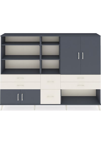 Arges Dolap 10 Raflı 6 Çekmeceli 4 Kapaklı 220x30x163 Antrasit-an Antrasit-antrasit/aytaşı Arges Dolap 10 Raflı 6 Çekmeceli 4 Kapaklı 220x30x163 Antrasit-an Antrasit-antrasit/aytaşı