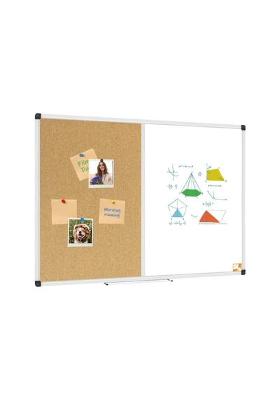 Çift Fonksiyonlu Alüminyum Çerçeve Mantar Pano Ve Yazı Tahtası 60x90 Cm