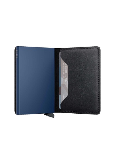Secrid Slimwallet Original Kartlık Cüzdan, Siyah-lacivert Çok Renkli