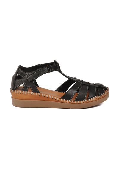 Pierre Cardin Siyah Cırtlı Hafif Kadın Günlük Sandalet Pc-54522 Z