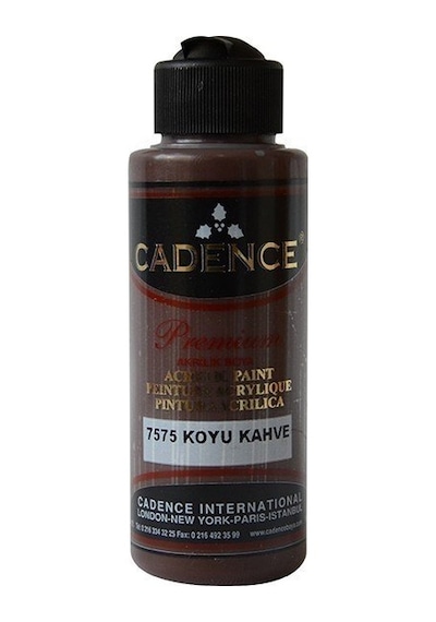 Premium Akrilik Boya 7575 Koyu Kahve 120Ml