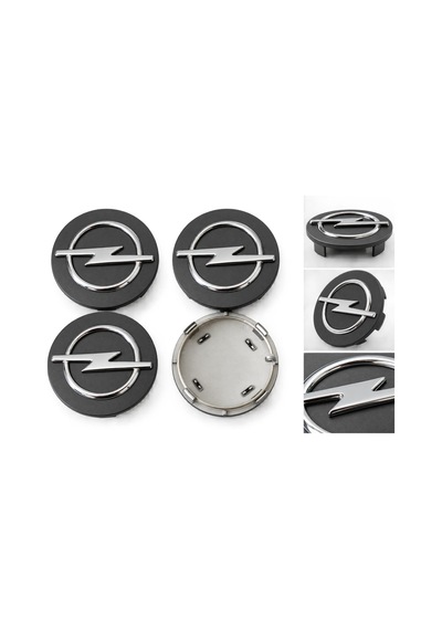Opel Astra G Astra H Corsa D Meriva Vectra C Zafira B Jant Göbeği Kapağı 64 Mm Füme 4'lü Takım - 909188383
