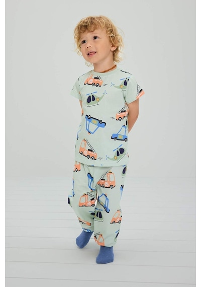 Defacto 2li Pijama Takımı Erkek Bebek H5618a526augn1181 Yeşil-gn1181