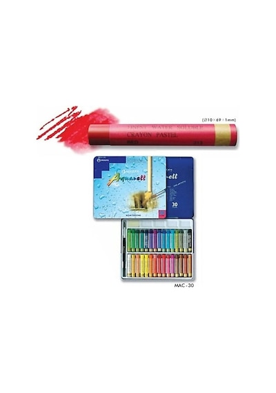Mungyo 30'lu Aquarel Pastel Teneke Kutu Boya MAC-30