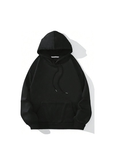 Havamda Değilim Baskılı Oversize Sweatshirt Siyah