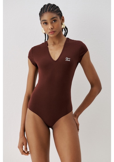 Sagaza Studio Ss6150 Çıt Çıtlı Body Kahve