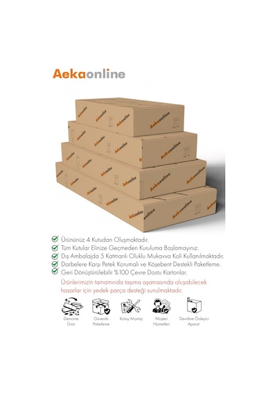 Aeka Ae-3190 Burç 4 Kapaklı Çok Bölmeli Askılı Raflı Ve Çekmeceli 210x140x53cm Gardırop Sonomo - Sonomo Aeka Ae-3190 Burç 4 Kapaklı Çok Bölmeli Askılı Raflı Ve Çekmeceli 210x140x53cm Gardırop Sonomo - Sonomo