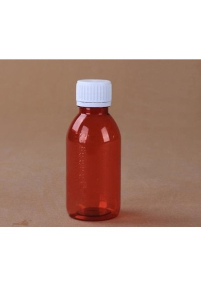 Kahverengi Ilaç Şişesi Kapaklı 100 Ml - 50 Adet Toptan