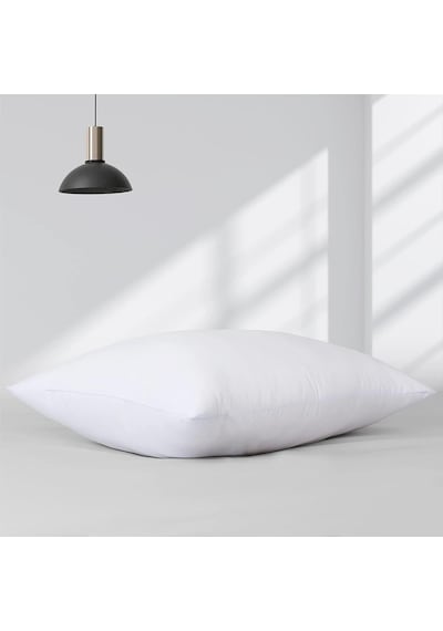 Elyaf Dolgulu 1 Adet Silikon Yastık 50x70 Cm Pamuk Antibakteriyel Otel Yastık Beyaz Yumuşak