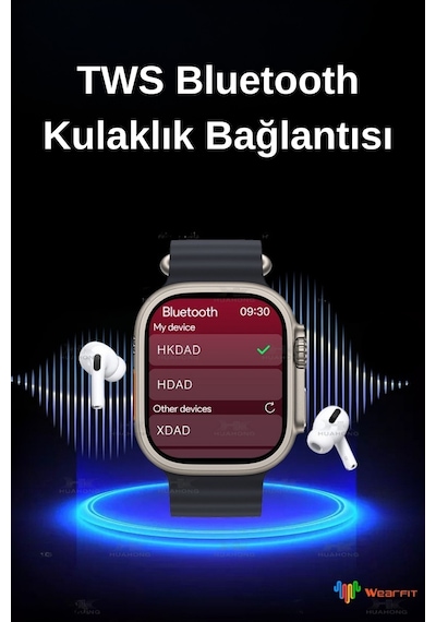 Wearfitpro Hk11 Ultra3 Yeni Nesil Chat Bot Destekli Yeni Özelliklere Sahip 49mm Amoled Ekran Akıllı Saat
