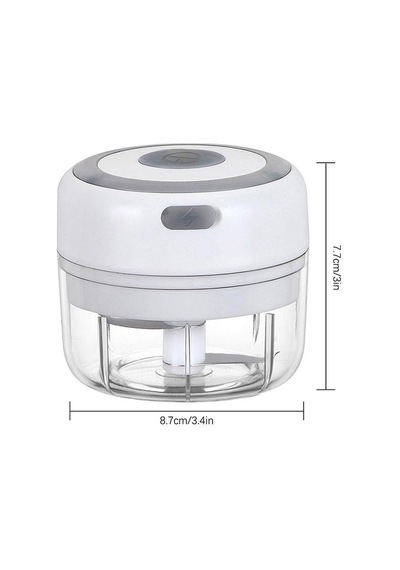 Jms Sarımsak Ezici Mini Kırıcı Usb Şarjlı Doğrayıcı 250 ML