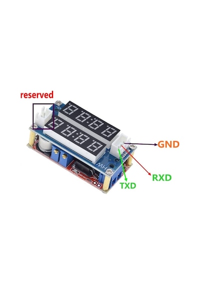 Gözelerelektronik-Xl4015 5A Voltaj Ayarlı Çift Ekranlı Gerilim Azaltıcı Modül