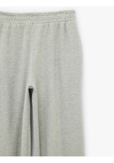 Koton Beli Lastikli Cep Detaylı Basic Jogger Eşofman Altı Gri Melanj 7wal40053ık