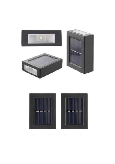 Solar Güneş Enerjili Çift Taraflı Duvar Lambası Çift Taraflı Duvar Lamba Güneş Enerjili Çr
