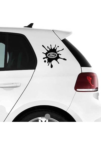 Oto Sticker Leke Boya Akıntısı Görüntülü Araba Markalı