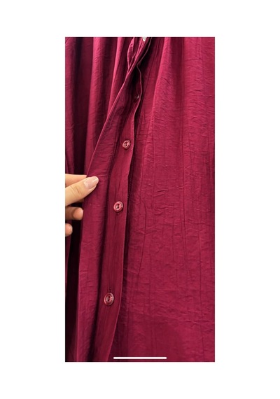Miss Meliss Salaş Gömlek Bordo Bordo
