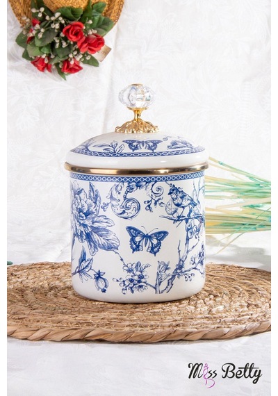 Miss Betty Blue Life 12 Cm Emaye Kavanoz