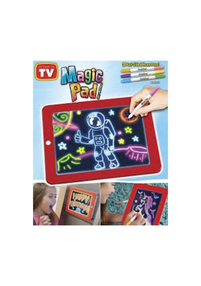 Magic Pad Çocuk Eğitici Sihirli Işıklı Kalemli Öğretici Pili Pad 0-99
