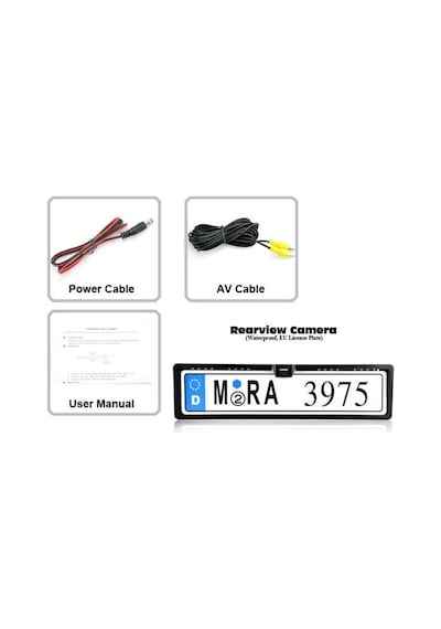 Geri Görüş Kamerası Plakalık 4 Aydınlatma Ledli