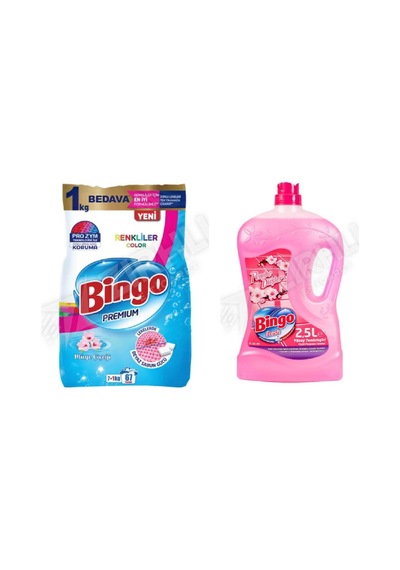 Bingo Renkliler Toz 8 Kg + Yüzey Tem. Fresh 2.5 Lt 2'li Set Diğer 65124603
