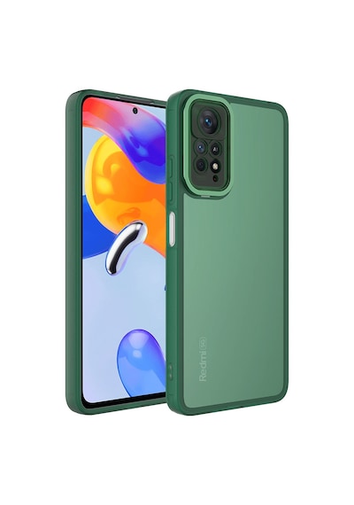 Ekılıf - Xiaomi Redmi Note 11 Pro 5g Uyumlu - Kılıf Kamera Korumalı Transparan Post Kapak - Koyu Yeşil