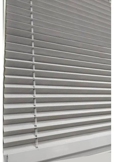 Gri Cam Balkon Ve Ofis Plisse Perde Plain004 Gri