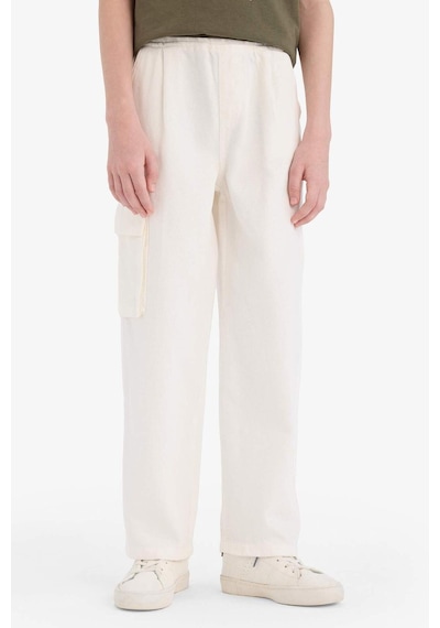 DeFacto Erkek Çocuk Wide Leg Standart Paça Gabardin Pantolon E1586A825SMER77