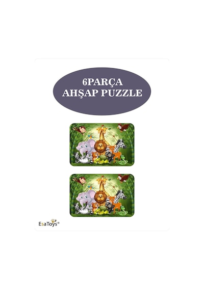 Ahşap Çocuk Puzzle 6 Parça