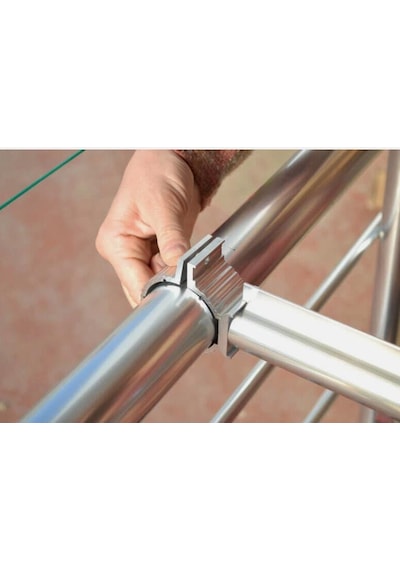 Alüminyum Balkon Çamaşırlık Balkon Demiri Çamaşır Askısı Yuvarlak Korkuluklar Için Açık Gri