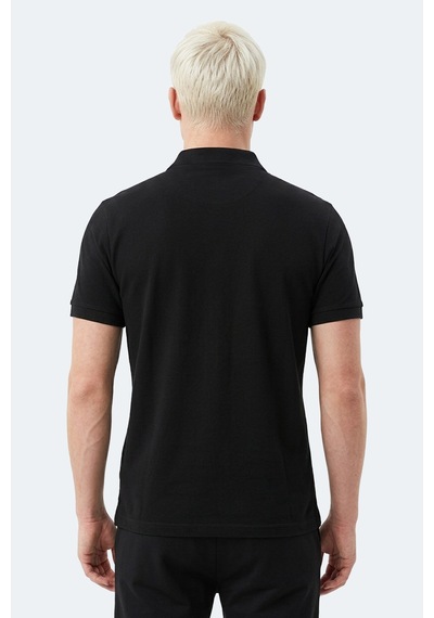 Slazenger Zodıacs Erkek Polo Yaka Siyah Tişört