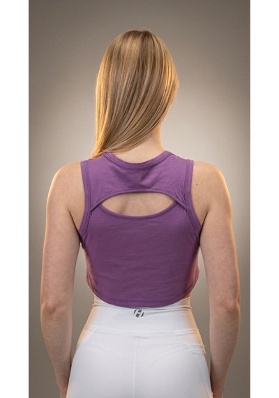 Heyy's Sırt Pencere Detaylı Mor Crop Atlet Mor